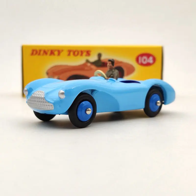 1/43 Deagostini Dinky Toys 104 Per Aston Martin Db3S Blu Modelli Diecast Collezione Di Auto Auto Regalo