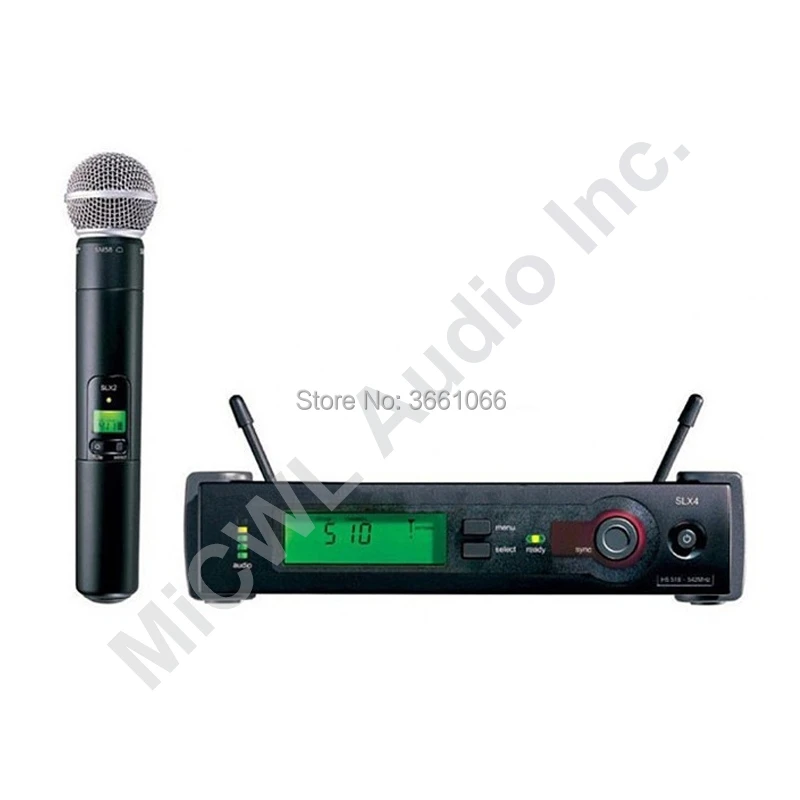 Nuovissimo Micwl Slx24 Slx24/Beta58 Sm Beta 58 Ktv Performance Sul Palco Sistema Di Microfoni Vocali Palmare Wireless