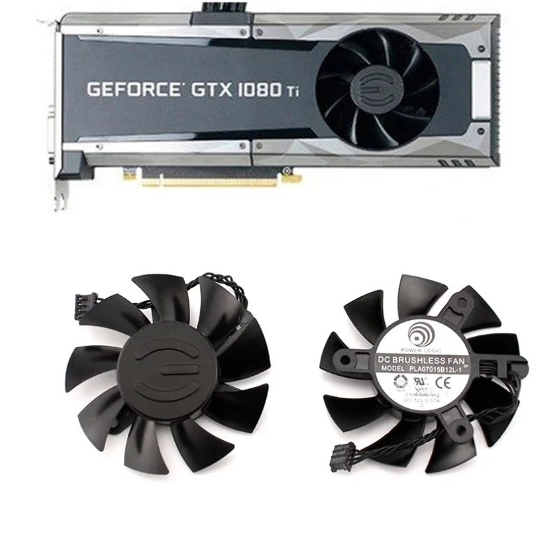 Pld07015B12L-1 Fan Hot Replacement Fan Replacement Accessories For Pld07015B12L-1 Evga Gtx1080 Ti Sc2 Hybrid Graphics Fan Coolin
