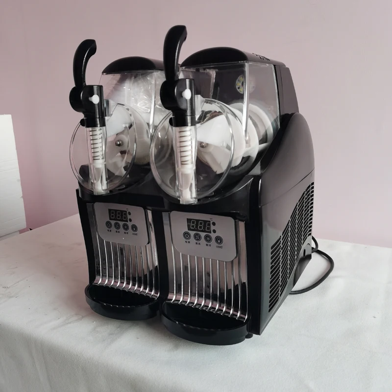 Ice Slusher 2 Serbatoi Slush Machine Smoothies Granita Machine 890W Snow Melting Machine