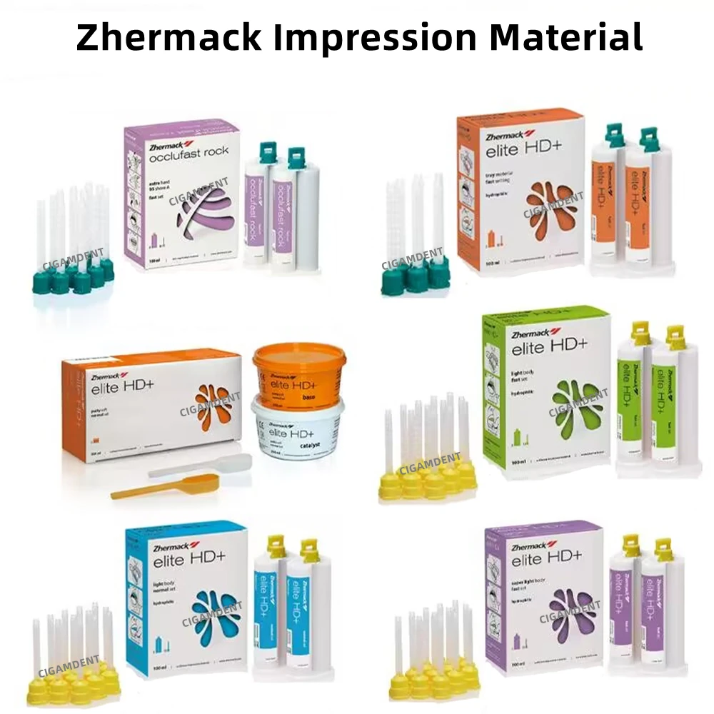 Materiale Per Impronte In Silicone Dentale Stucco Leggero/Pesante Registrazione Del Morso Del Corpo Gomma Gengivale Zhermack Materiale Per Impronte Si