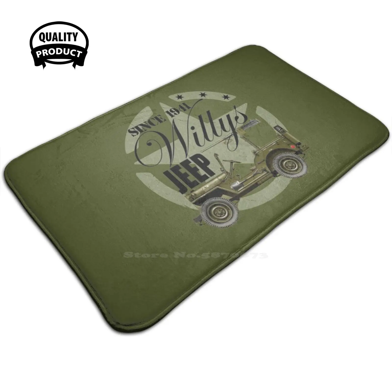 Dal 1941 Willys 3 Taglie Tappeto Per La Casa Tappeto Willys 1941 4X4 Willys Military Us Lover