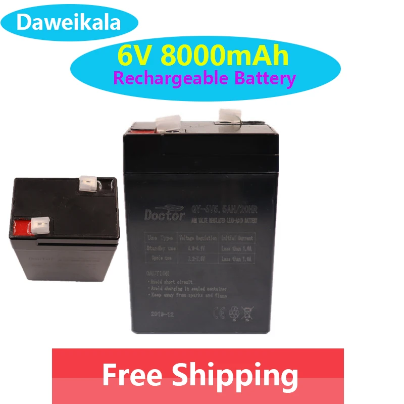 2023 6V 8000Mah Prezzi Bilancia Elettronica Bilancia Da Tavolo Batteria Al Piombo Luce Di Emergenza Batteria Ricaricabile Per Auto Giocattolo Per Bamb