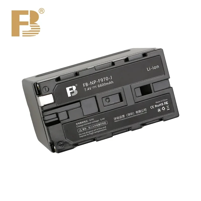 Fb Np-F970-J Monitor Fill Light Camcorder Batteria 6600Mah Np F750 Per Sony Camera Nx5R Mc2500 1500C Nx100 Z150 Nx3 Vx2200E
