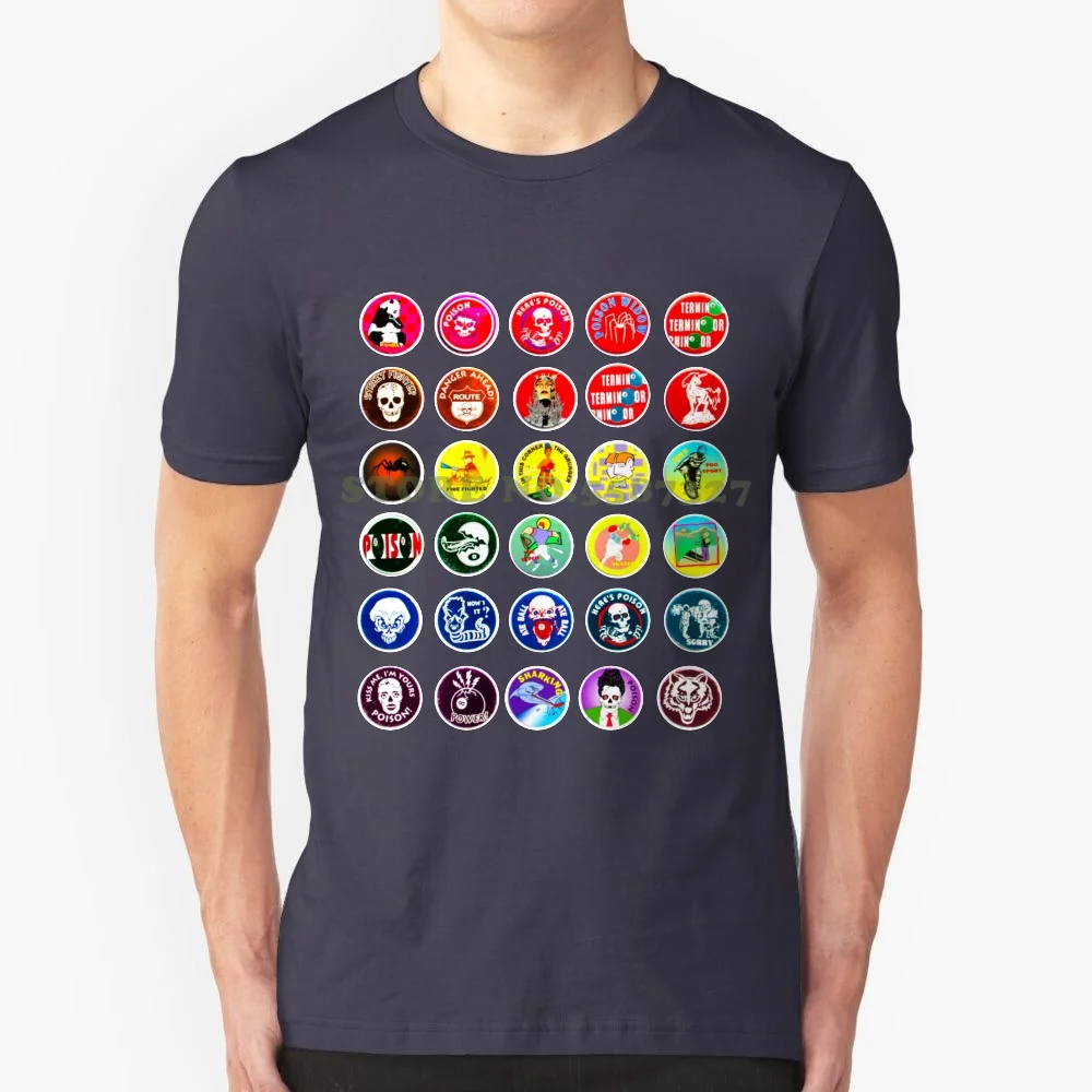 Pogs Latte Cap Collage Maglietta Di Estate Per Gli Uomini Le Donne Adolescenti Pog Pogs Latte Cap Arcobaleno Parte Superiore Della Bottiglia Collage G