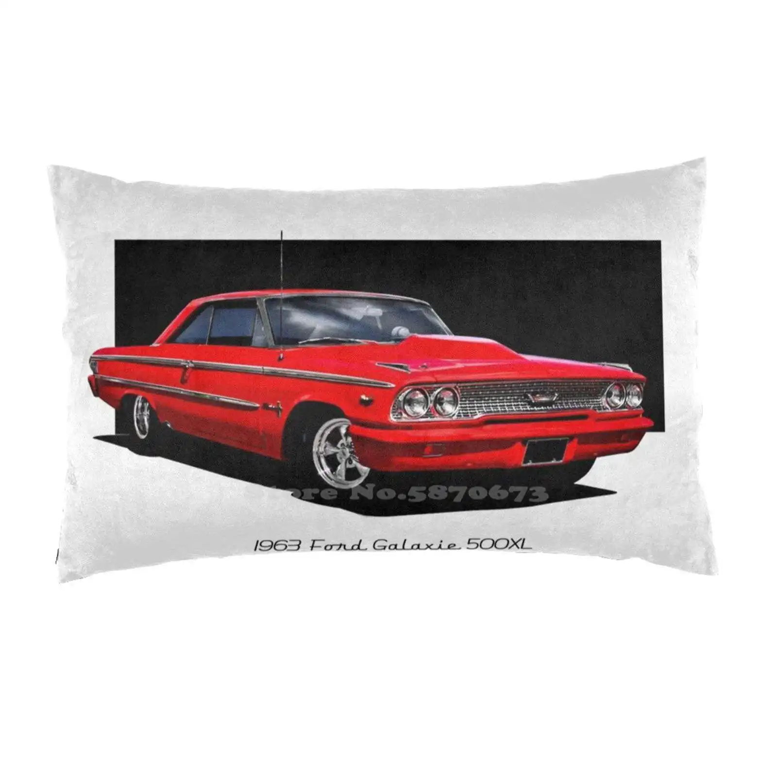 1963 Ford Galaxie 500Xl Fashion Bed Federa Federa 1963 Galaxie 500Xl Galaxie Fairlane Ruote Personalizzate Cofano Scoop Rosso