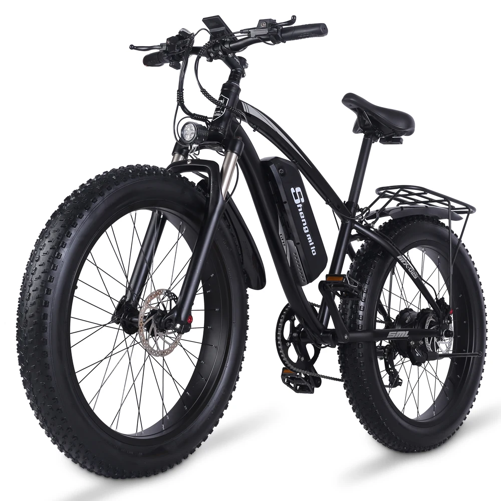 Shengmilo Mx02S Bicicletta Elettrica 4.0 Fat Tire Ebike 1000W 48V 17Ah Bici Elettrica Per Adulti Mountain E-Bike Da Uomo Off-Road Bike