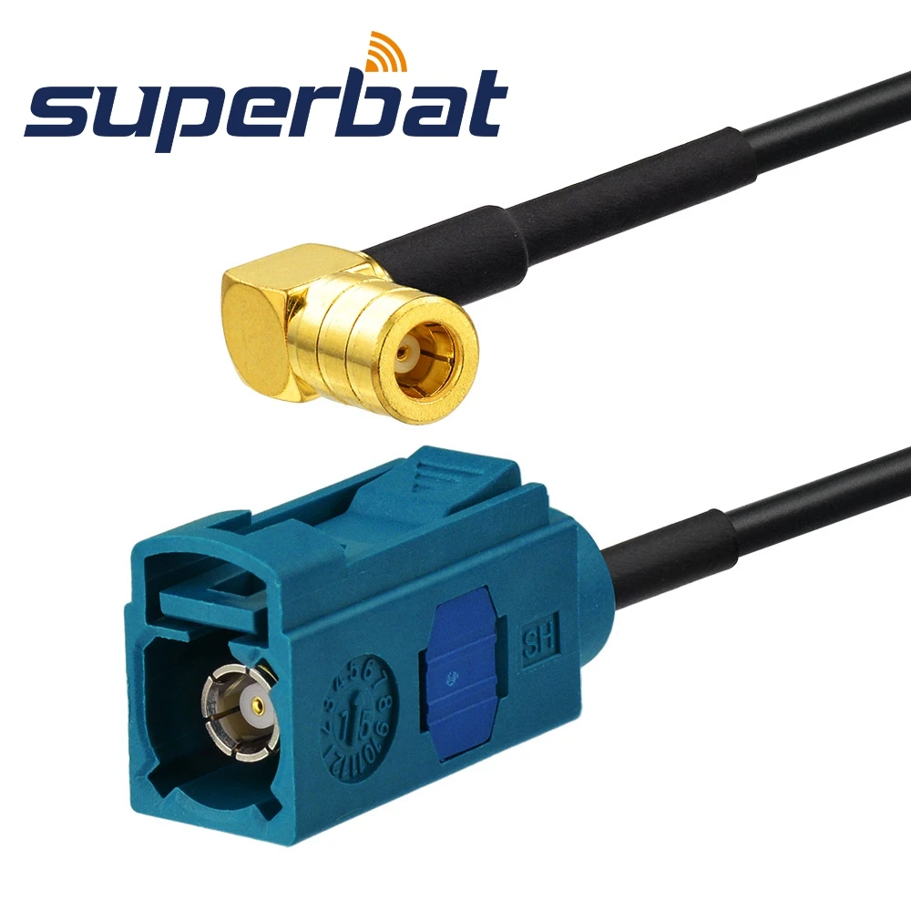 Superbat Car Dab Radio Antenna Cavo Di Prolunga Antenna Fakra Z Jack A Smb Femmina Rg174 500Cm Per Alpine Beat Pure Highway