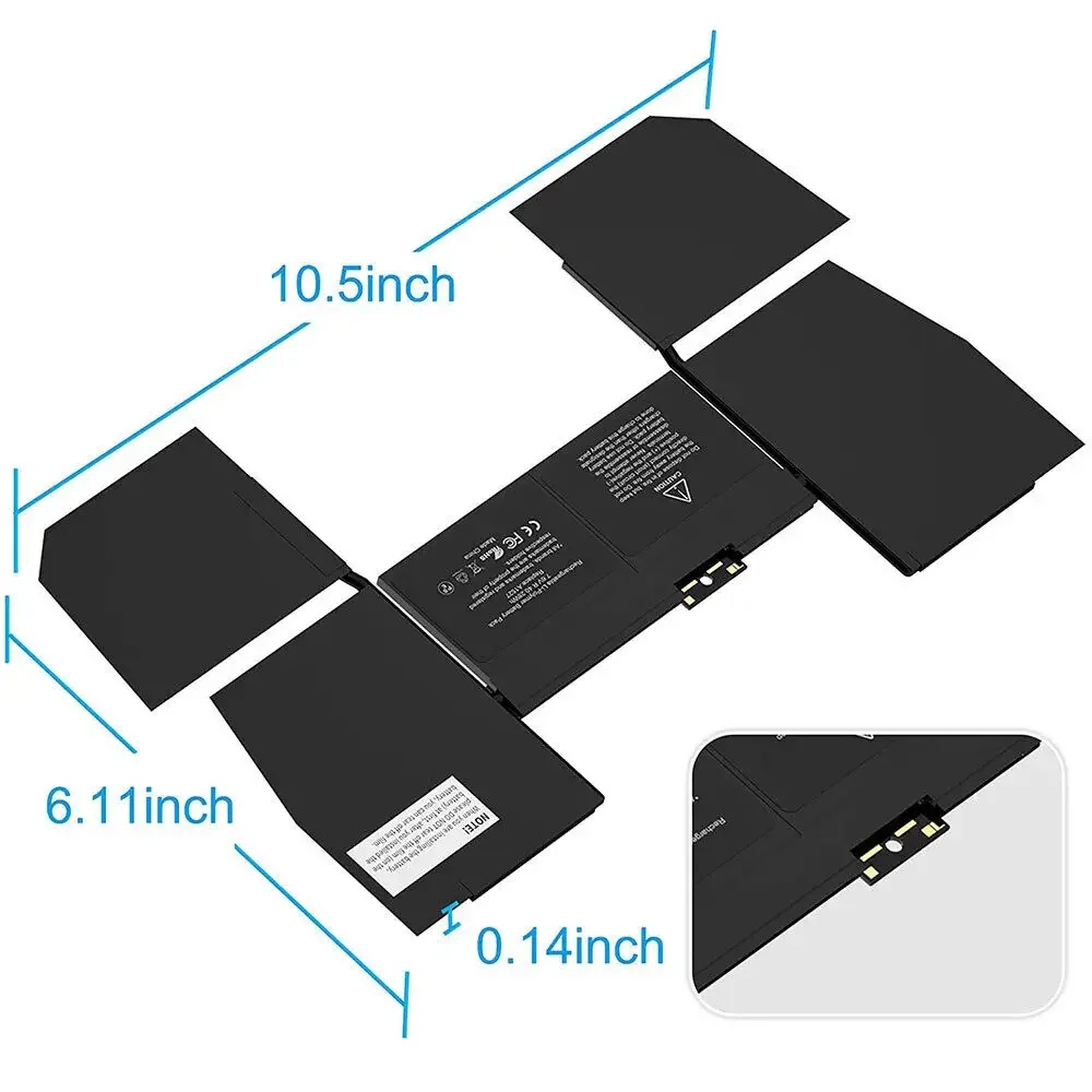 Fare Riferimento Alla Batteria A1527 A1534 Per Apple Macbook Retina 12 "A1534 Emc 3099 Emc 2746