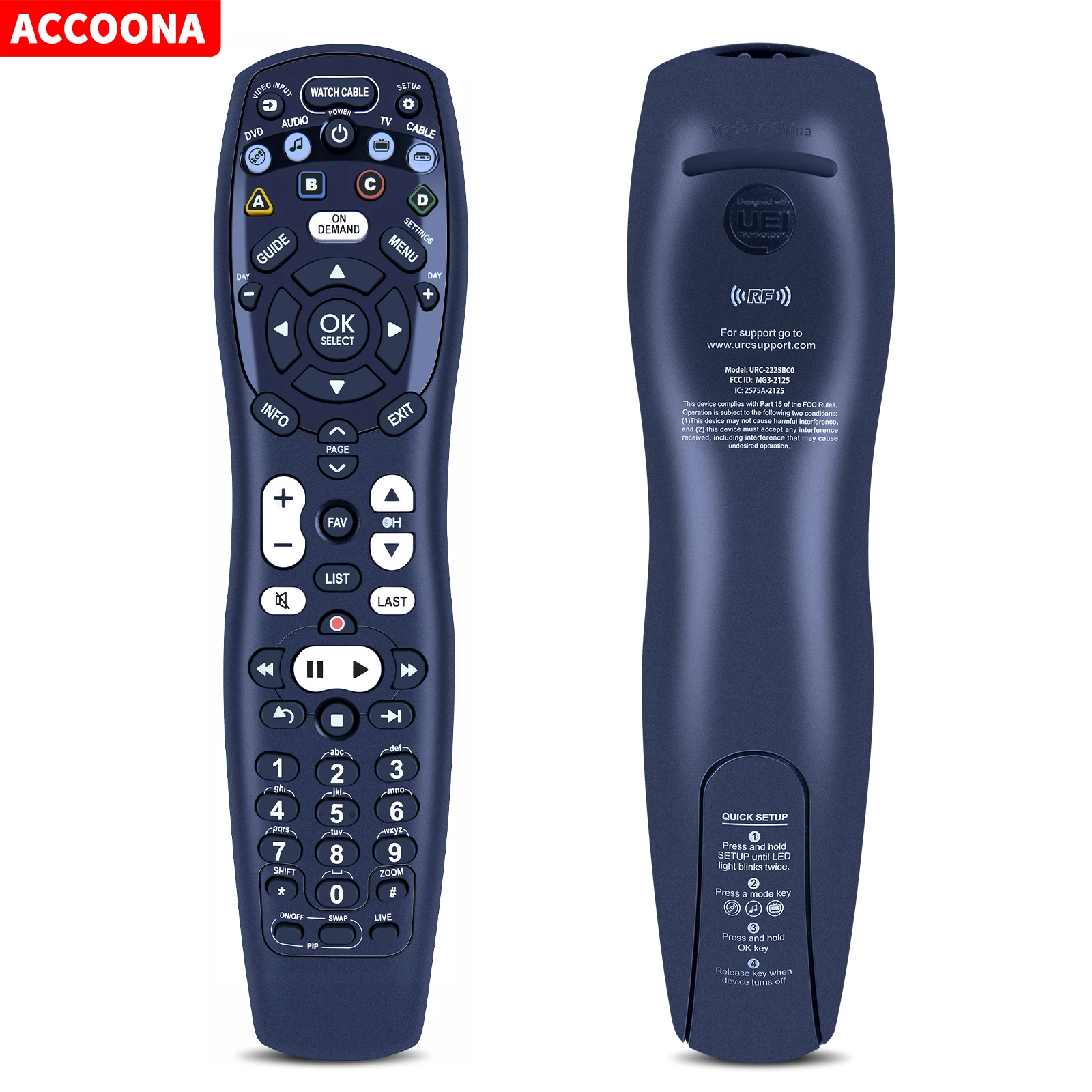 Sostituisci Il Telecomando Per Frontline Urc-2225 Urc-2225Bc0 Mg3-2125