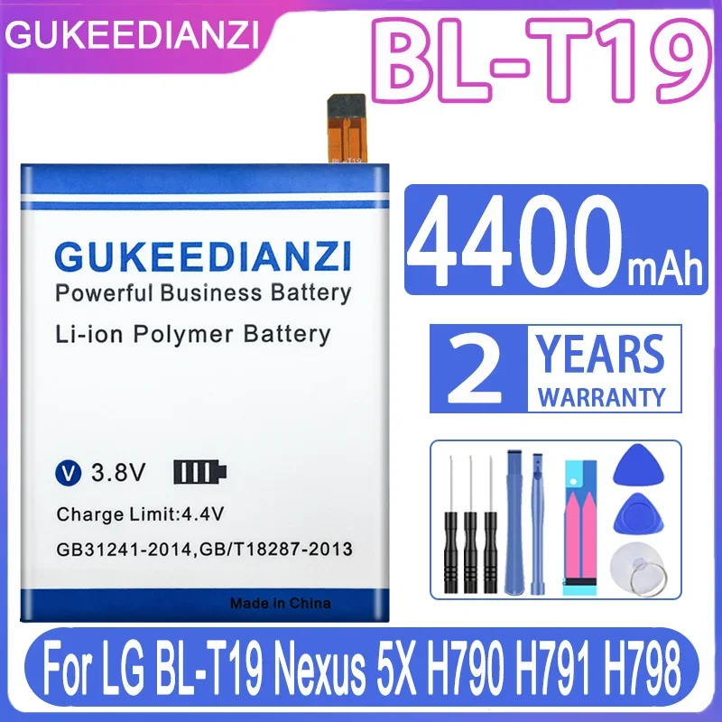 Gukeedianzi Bl-T19 Bl T19 Blt19 4400Mah Batteria Di Ricambio Per Lg Nexus 5X H790 Blt19 H791 H798 T19 Batterie + Strumenti