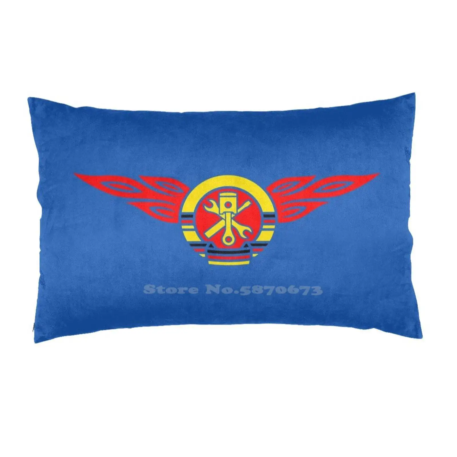 Ddr Flames Crest (Tri-Color) Room Decor Rettangolo Federa Gdr Nva Stemma Logo Emlem Volksarmee Simson Ciclomotore Easterner
