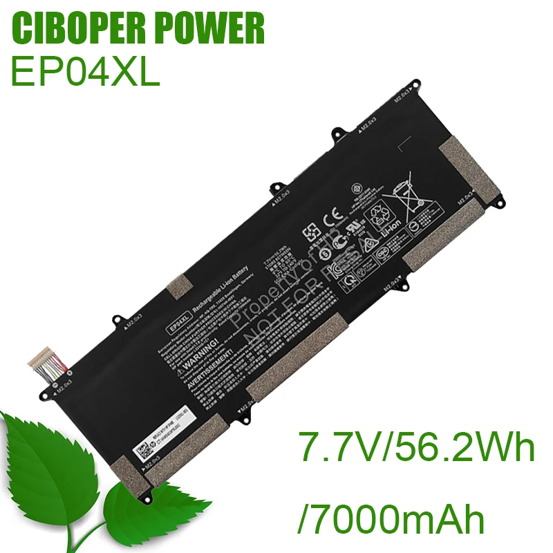 Hstnn-Db9J Genuino Ep04Xl 7000Mah/56.2Wh Della Batteria Di Cp Per L'Elite Dragonfly G1, Elite Dragonfly G2, Computer Portatile Di Dragonfly-8Mk79Ea De
