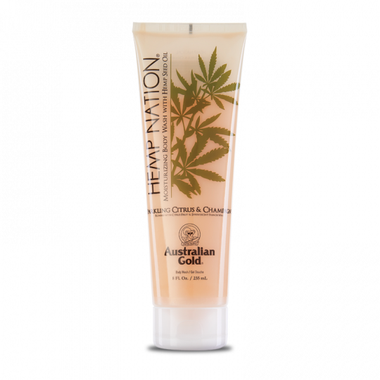 Australian Gold Hemp Nation Gel Doccia Agrumi E Champagne Nutre L 'Abbronzatura 235ml