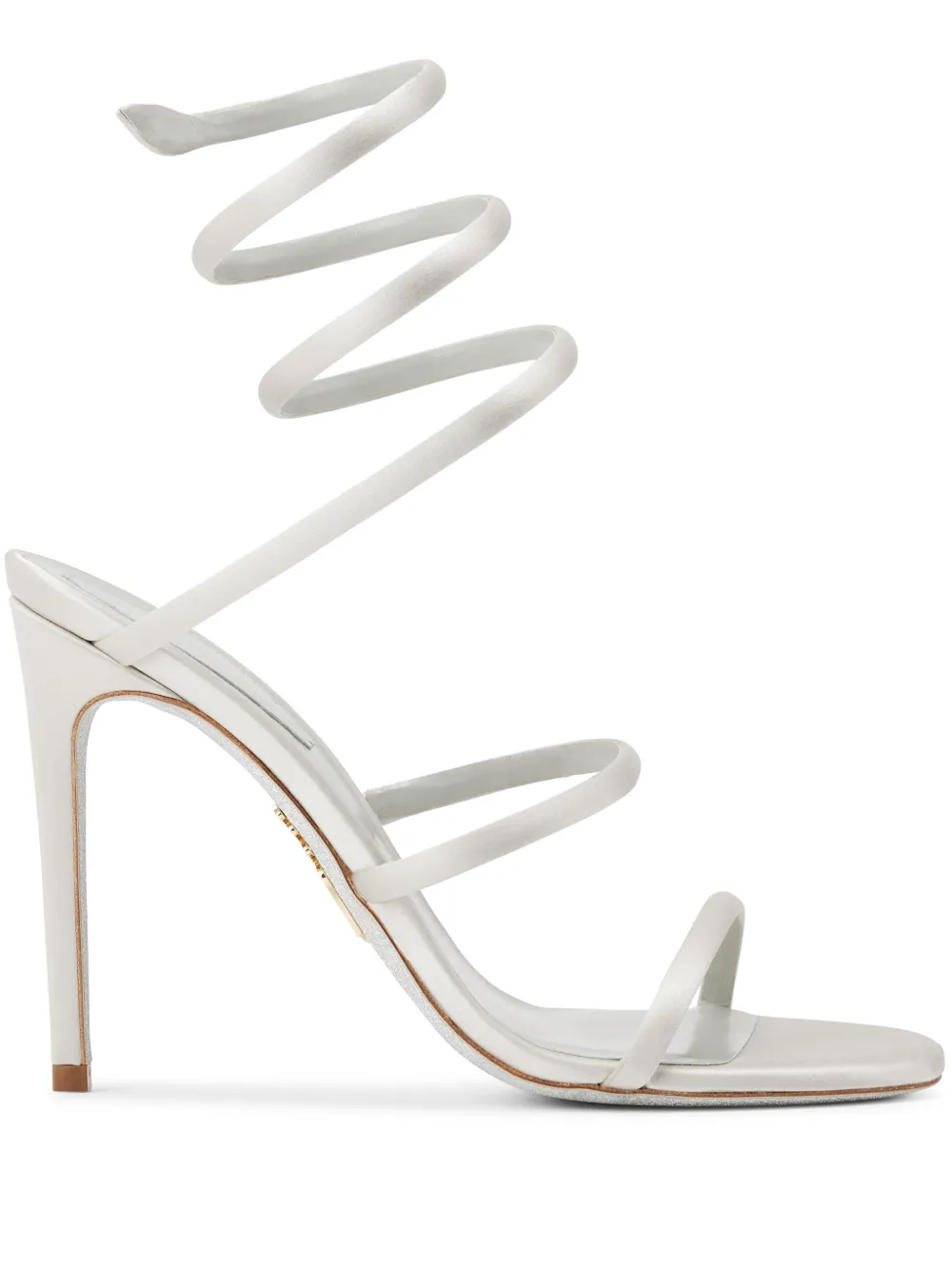 René Caovilla Cleo satin sandals - Grigio