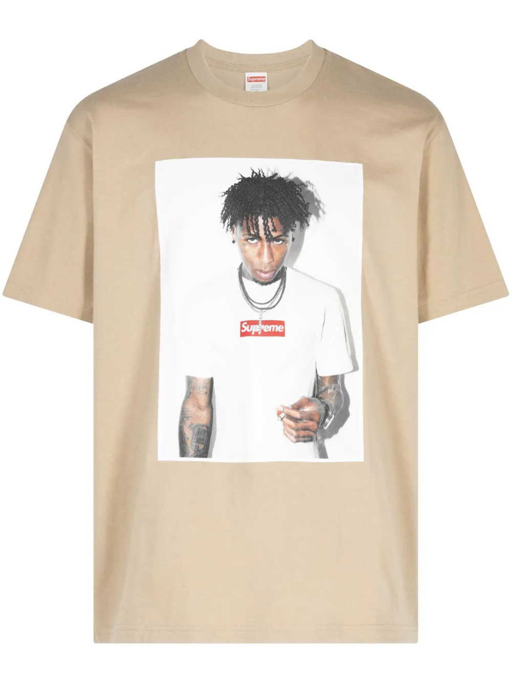 Supreme NBA Youngboy cotton T-shirt - Toni neutri