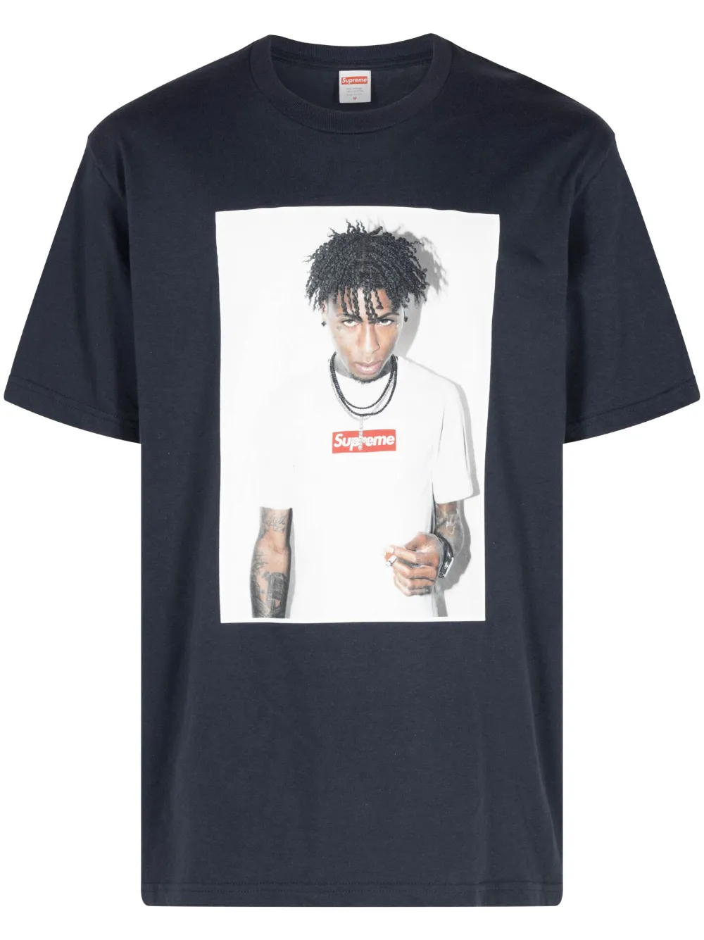 Supreme NBA Youngboy cotton T-shirt - Blu