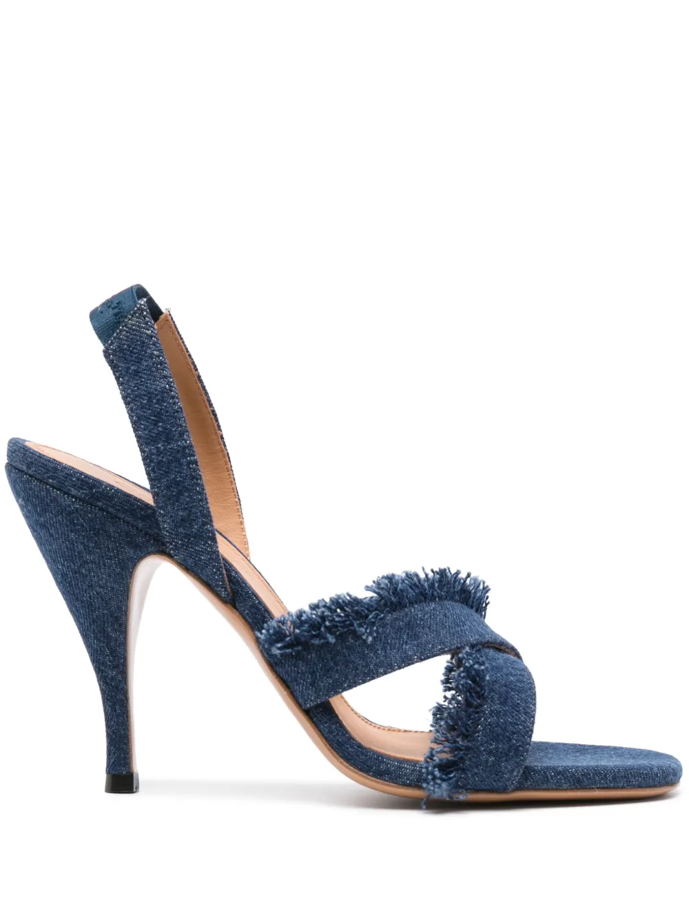 Off-White 110mm denim sandals - Blu