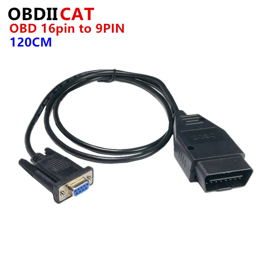 Connettore Per Accessori Auto Seriali Obd 2 16Pin-Db9 Di Alta Qualità Obd2 Rs232 Interfaccia Scanner Diagnostico Per Cavi A 9Pin