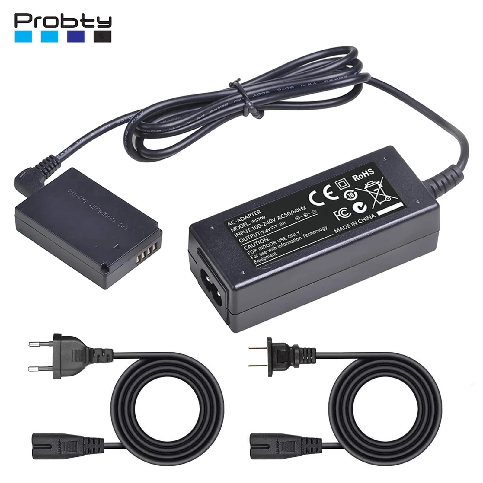 Dr-E12 Dc Accoppiatore Ack-E12 Adattatore Di Alimentazione Ca Lp-E12 Kit Batteria Fittizia Per Fotocamere Canon Eos M50, Eos M50 Mark Ii, Eos M200 M10