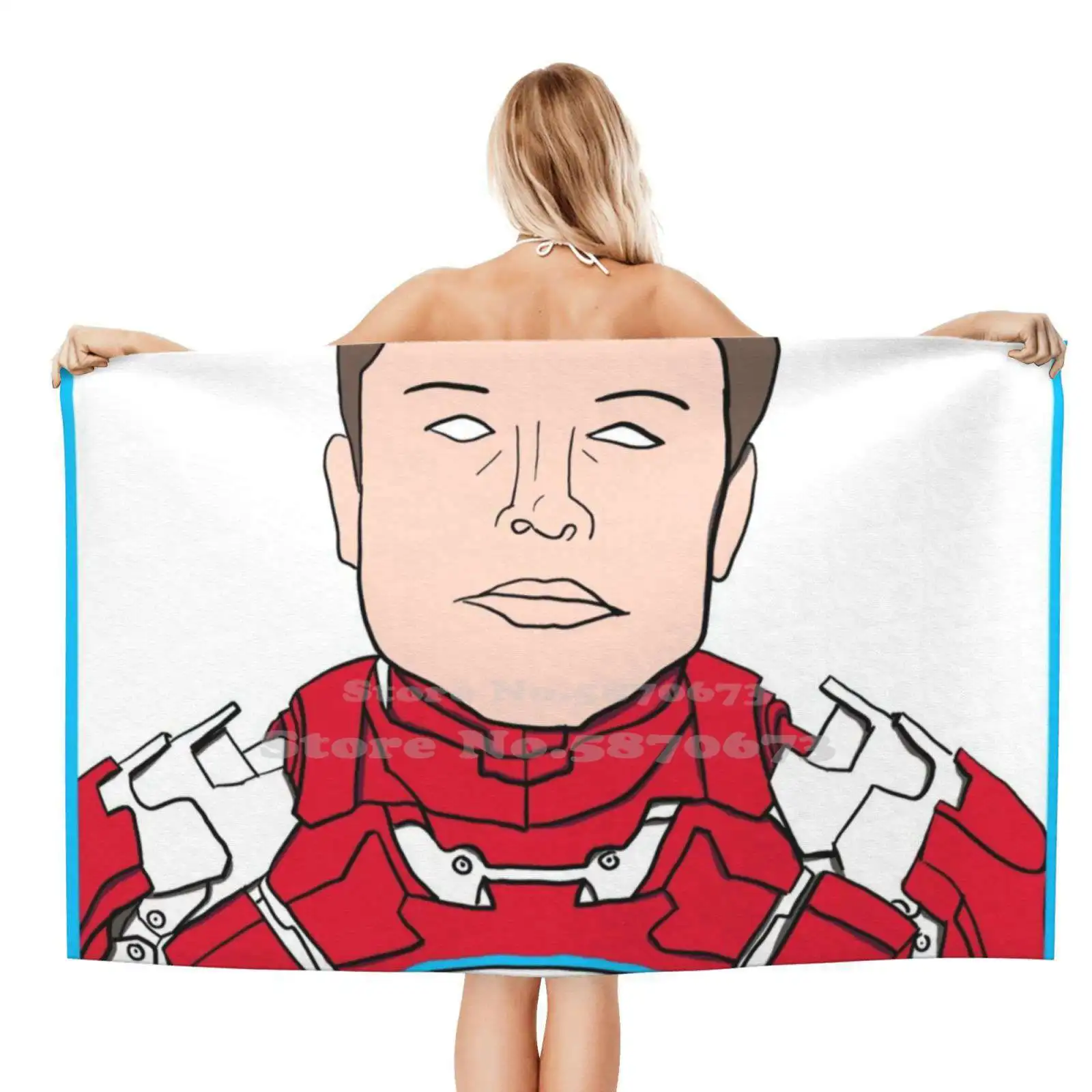 Elon Stark Bagno Nuoto Scuola Viaggio Asciugamani Morbidi Elon Musk Tesla Future Tech Cybertruck Meme Review Technology