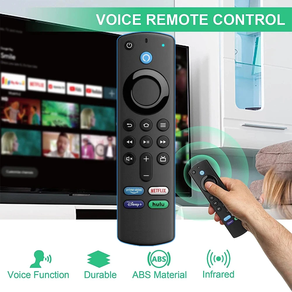 Per Fire Tv Stick 4K Max 3Rd Generation Stick Lite Cube Smart Tv Controller Funziona Con Alexa Sostituzione Bluetooth Voice Remote