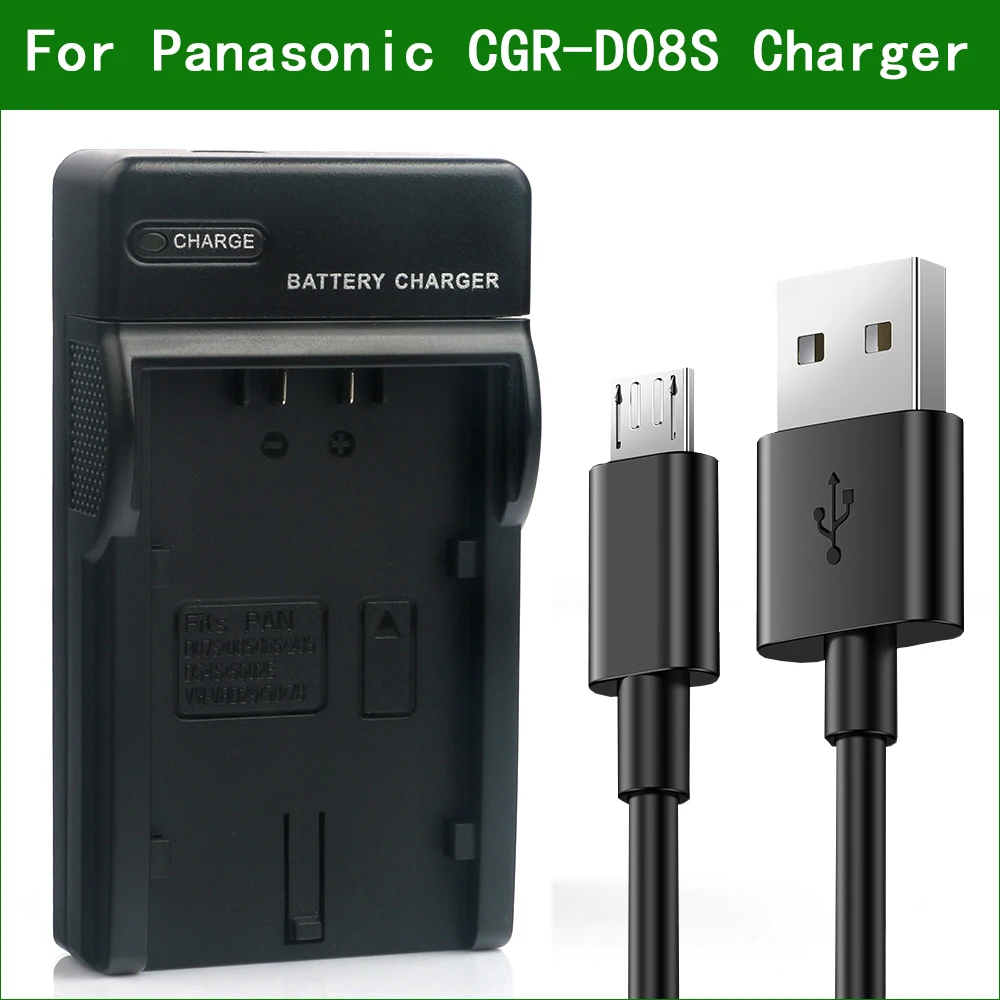 Cgr-D08S Digitale Batterie Per Foto/Videocamera Caricatore Per Panasonic Aj-Pg50 Hc-Mdh2 Hc-Mdh3 Hc-X1 Hc-X2 Hc-X20 Hc-X1000 Hc-X1500 Hc-X2000