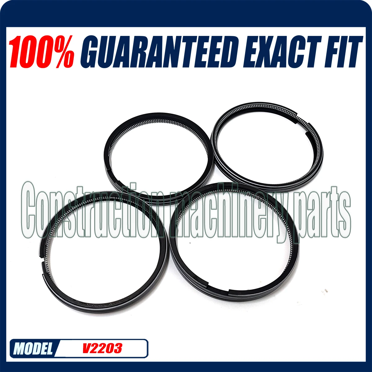 V2203 4 Set Fascia Elastica Std Per Kubota V2203 V2203T V2203E V2203B Bobcat 7753 87Mm