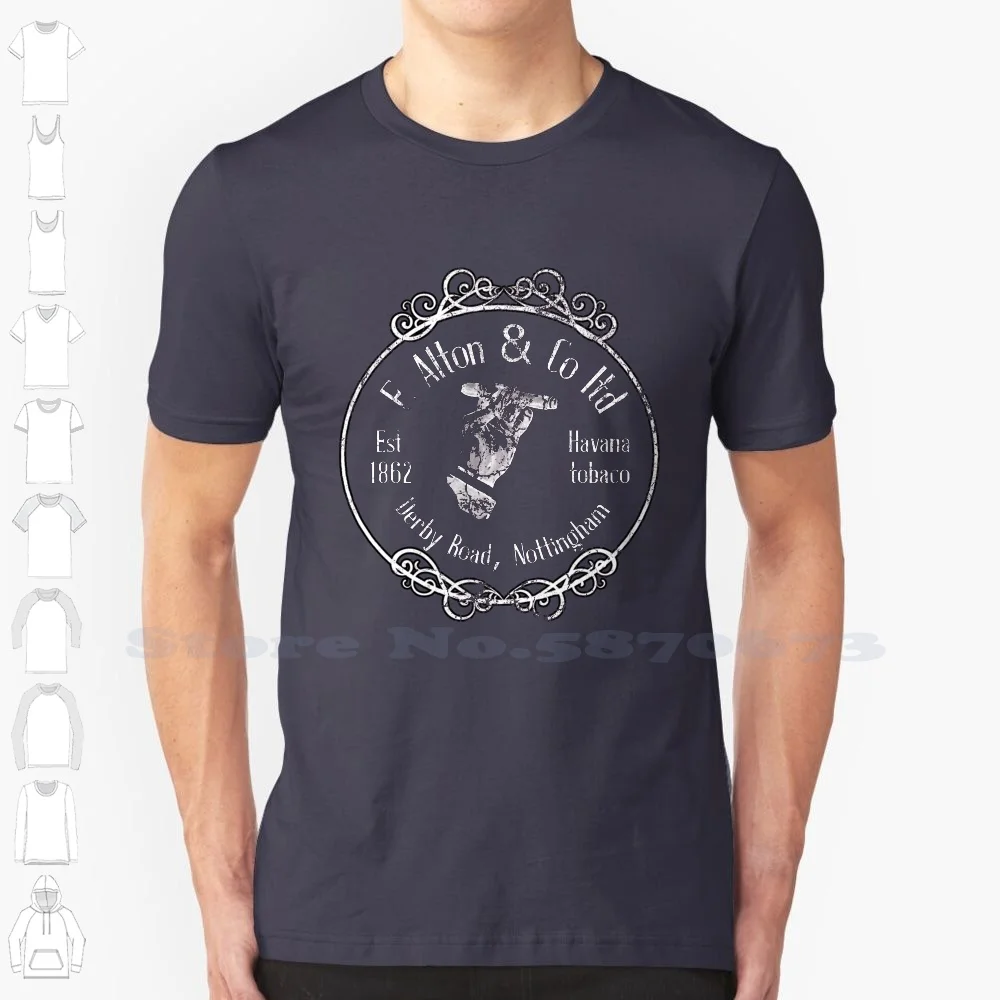 Copia Di E. Alton Cigar Factory Brooklyn-White Text Summer Funny T Shirt Per Uomo Donna Liverpool England Forest Robin Hood