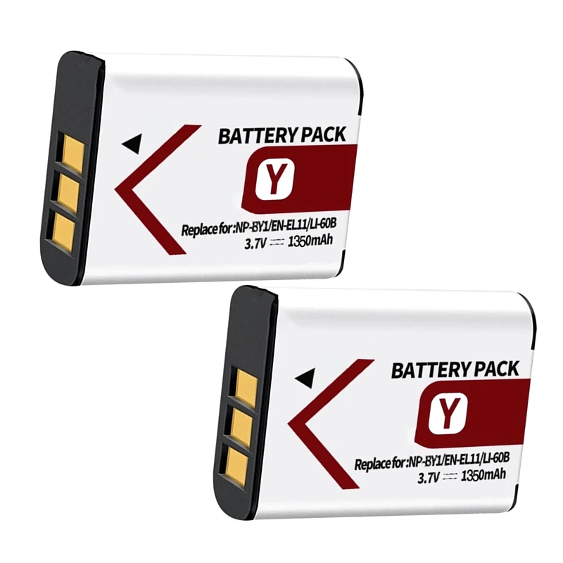 1350Mah En-El11 El11 Np-By1 Npby1 Li-60B Batteria Per Sony Mini Hdr-Az1 Nikon Coolpix S550 S560 Olympus Fe-370 Optio L50