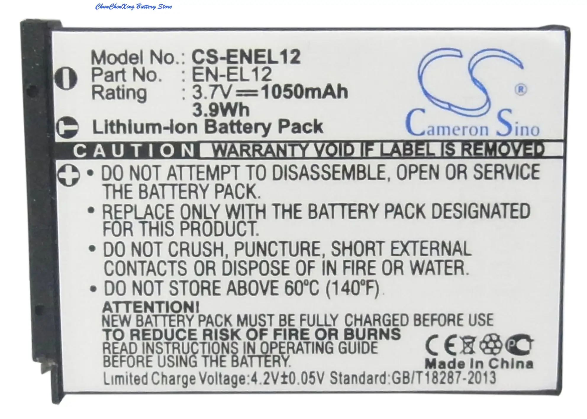 Batteria 1050Mah Per Nikon Coolpix S610,S610C,S710,S640,S620,S630,S1000Pj,S6000,S8000,S9300,S9200,Aw100,Aw100S,P300