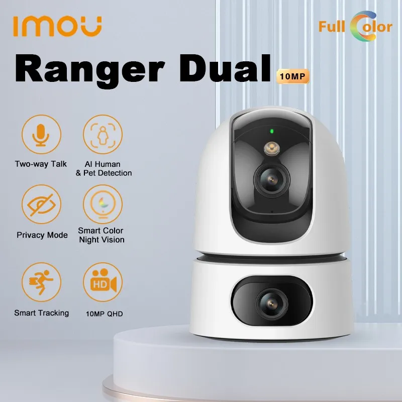 Imou Wifi Ip 10Mp Camera Ranger Rual Indoor Ai Human & Pet Detection Smart Color Night Vision Pt Telecamere Di Sorveglianza