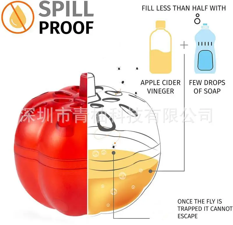 Fruit Fly Trapper Cross-Border Small Pumpkin Fruit Fly Trapper Fruit Fly Trapper Senza Trappola Fly Trap Fly Killer