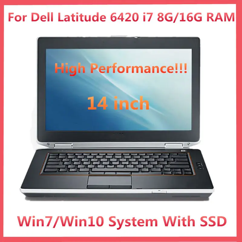 2021 Hot Full Rugged Toughbook Per Dell E6420 Laptop I5 I7 8G/16G Ram Ssd Hdmi Wifi Windows7/10 14 "Computer Di Diagnosi Dello Schermo