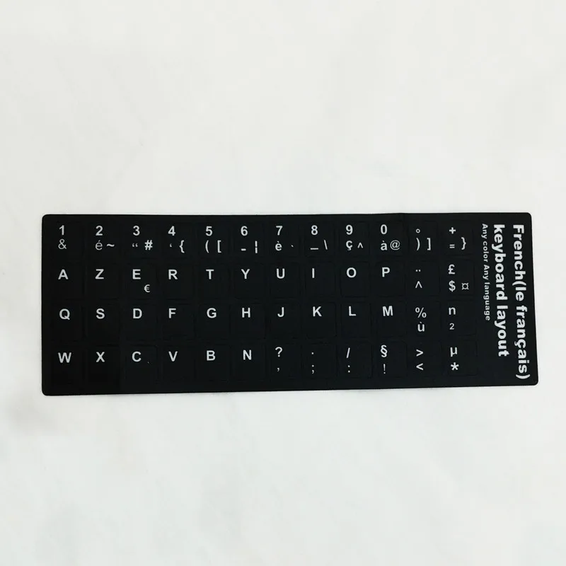 2Pcs Tastiera Francese Protezione Impermeabile Super Durable Tastiera Francese Sticker Alfabeto 10 A 17 Pollici Tutto Il Formato