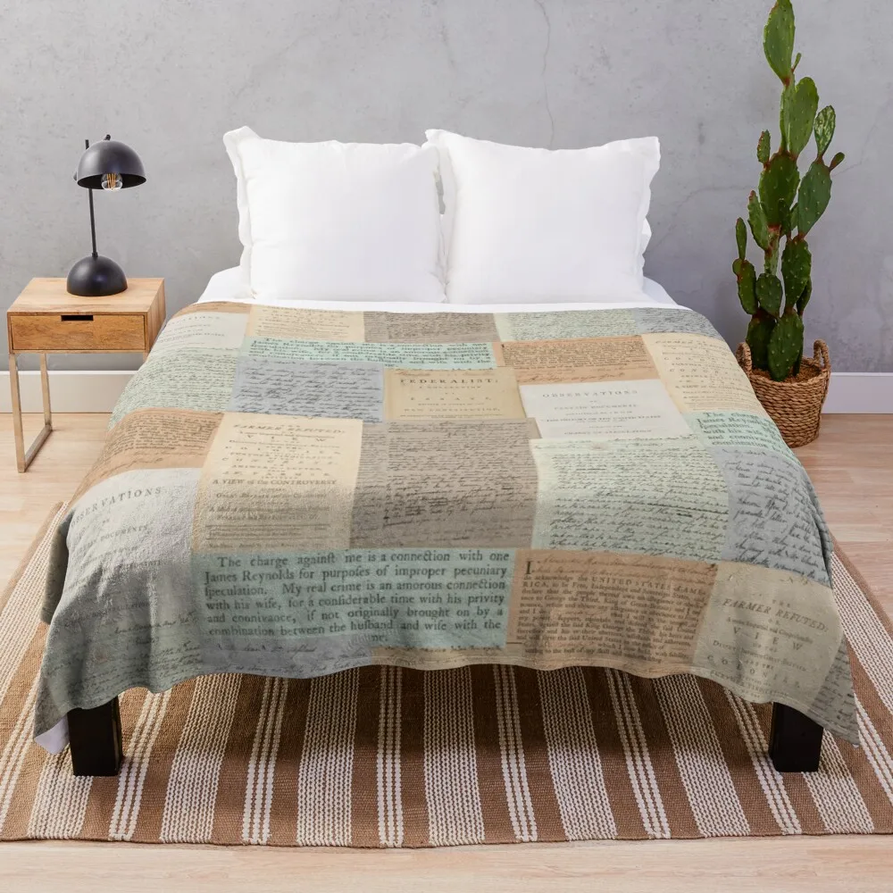 Alexander Hamilton Papers Collection Coperta Da Tiro Coperta Di Lusso