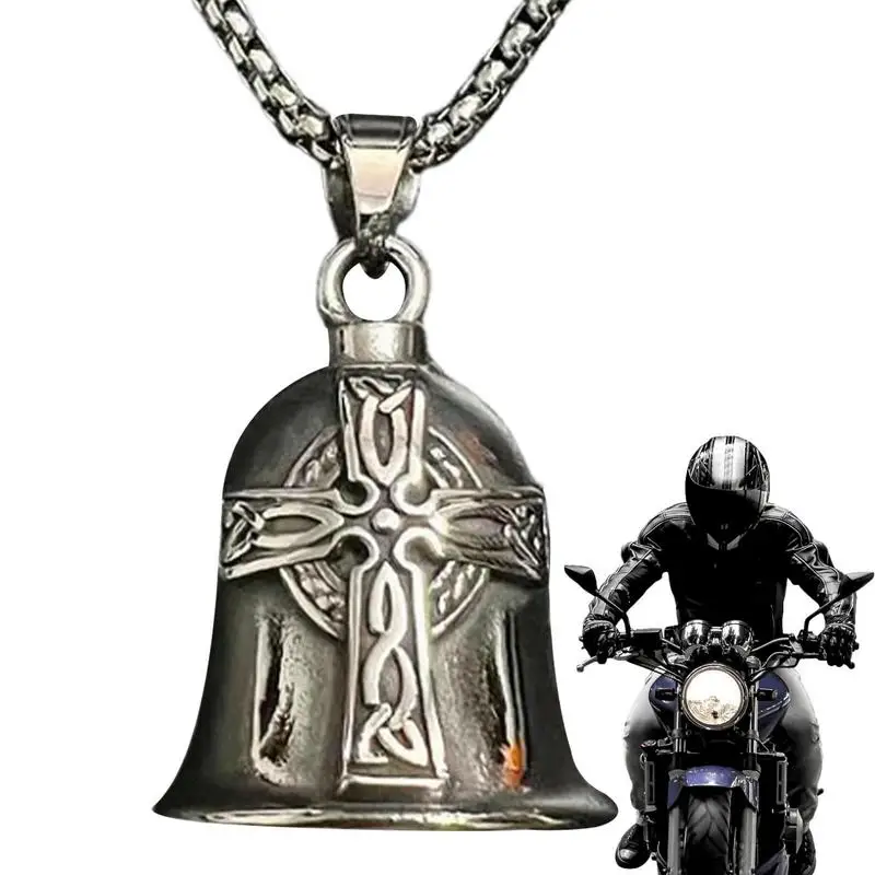 Moto Vintage Riding Guardian Bell Creative Titanium Steel Luck Vehicle Bell Car Ornament Accessori Per Ciondoli Multiuso