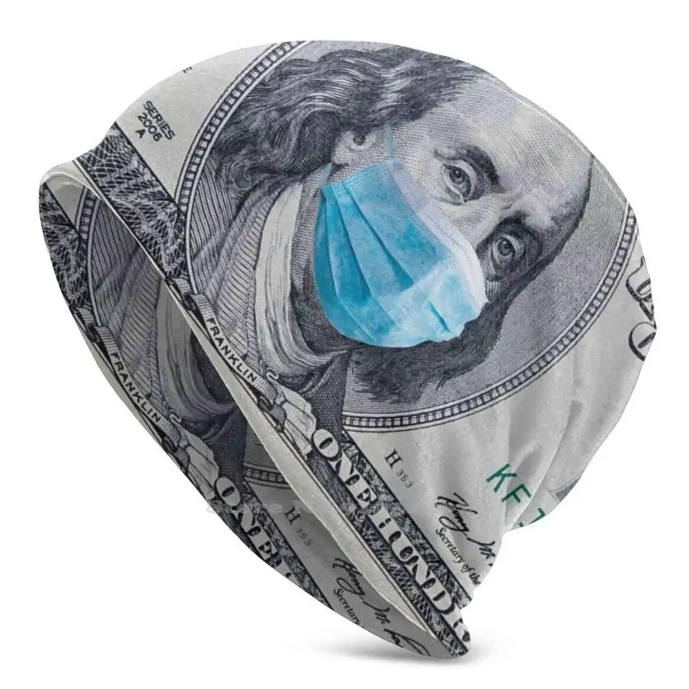 100 Dollari Bill Benjamin Franklin Ciclismo Sci Outdoor Cap Unisex Dollar Money Sham 19 Mouth Benjamin Franklin