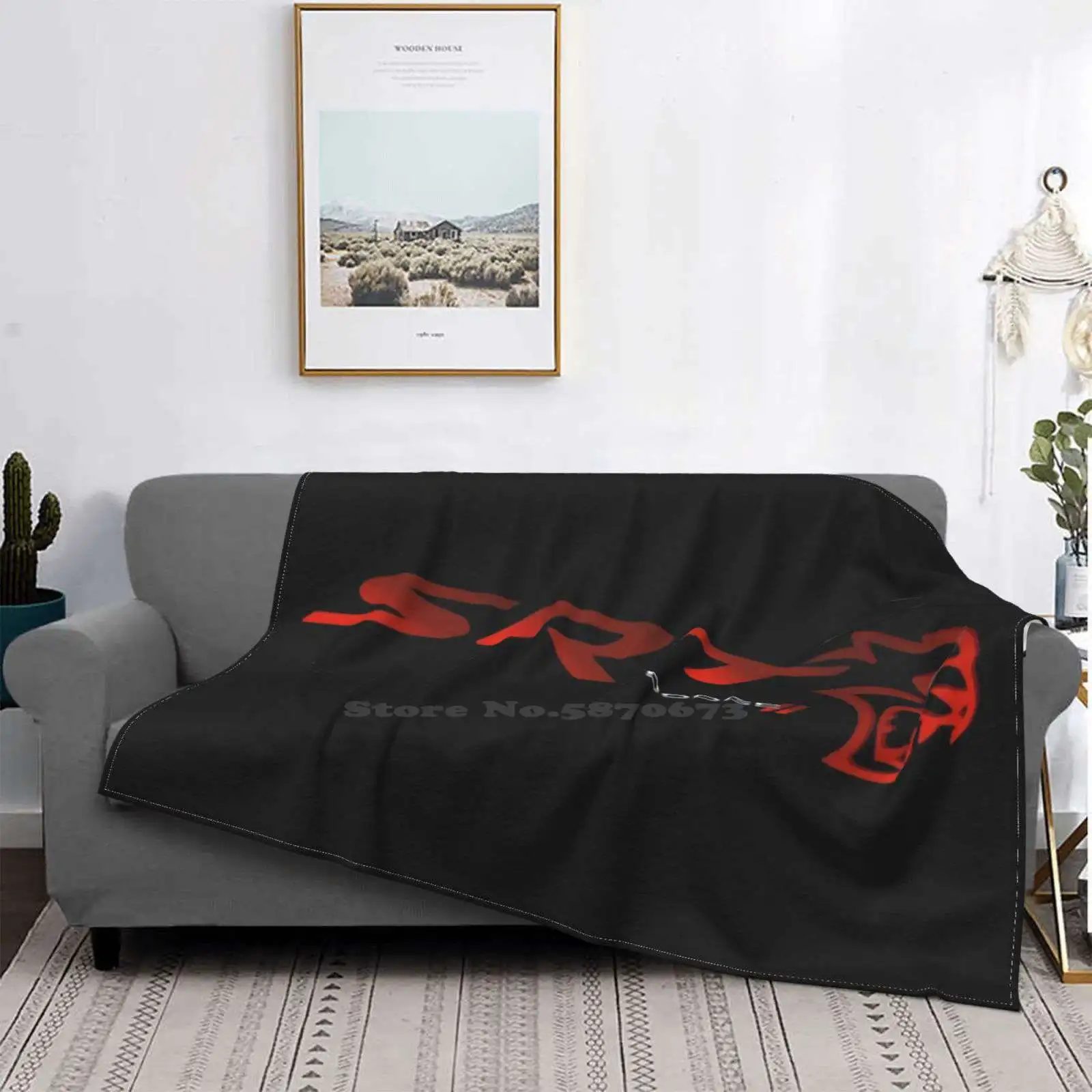 Nuovo Srt Hellcat Logo Nuovo Arrivo Moda Per Il Tempo Libero Coperta Di Flanella Srt Hellcat Logo Srt Challenger Caricatore Muscle Car American