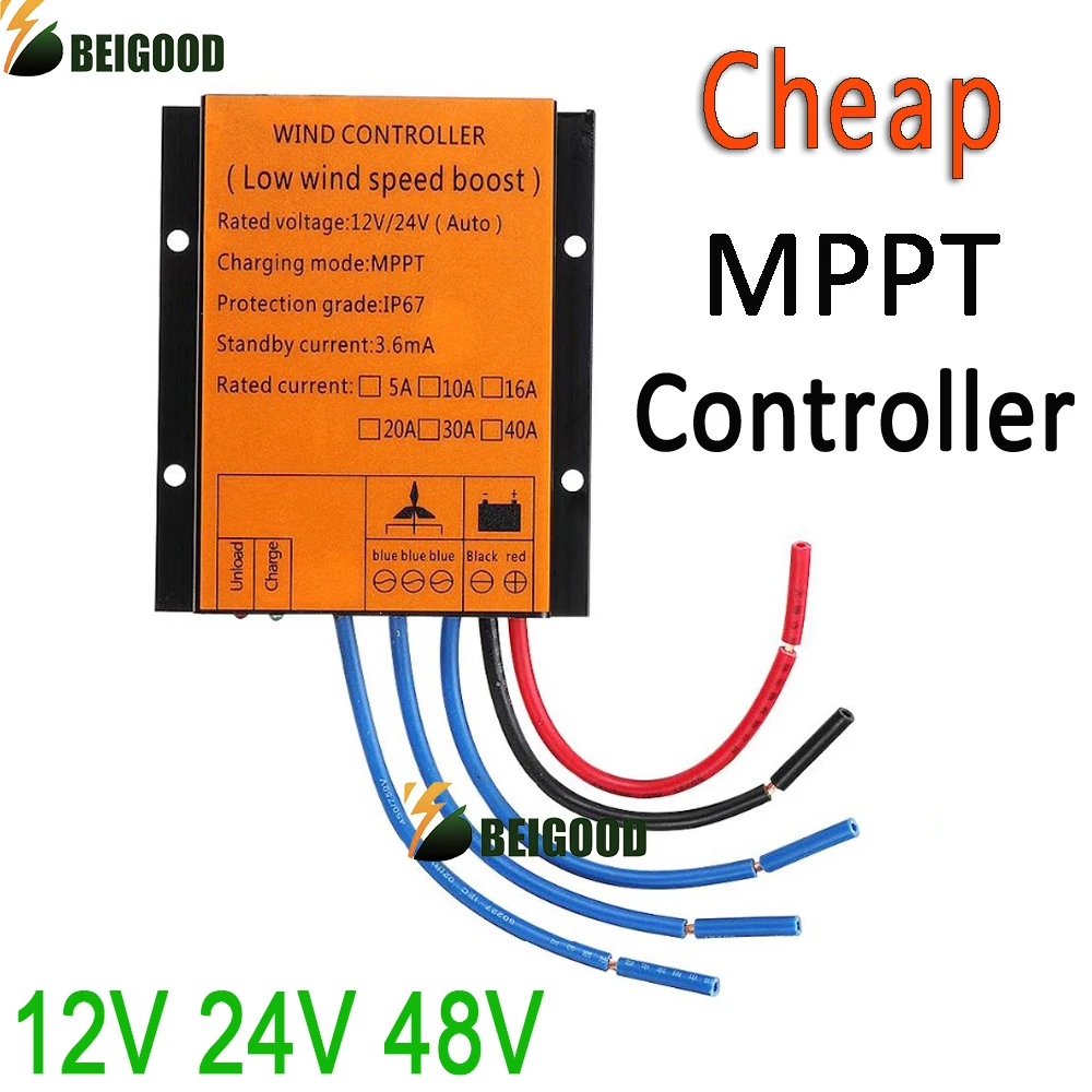 Regolatore Di Batteria Lifepo Gel Al Litio Al Piombo 12V 24V 48V Regolatore Di Carica Mppt Per Generatore Di Turbine Eoliche Mulino A Vento Trifase Ac