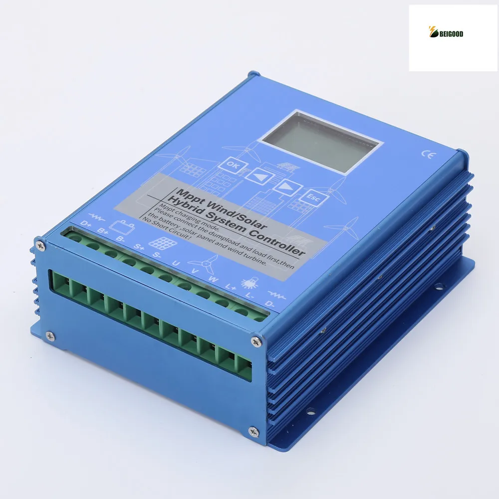 Pannello Solare Pannello Eolico Controller 600W 1000W Mppt Wind/Solar Hyrbrid System Controller Off Grid Caricabatteria