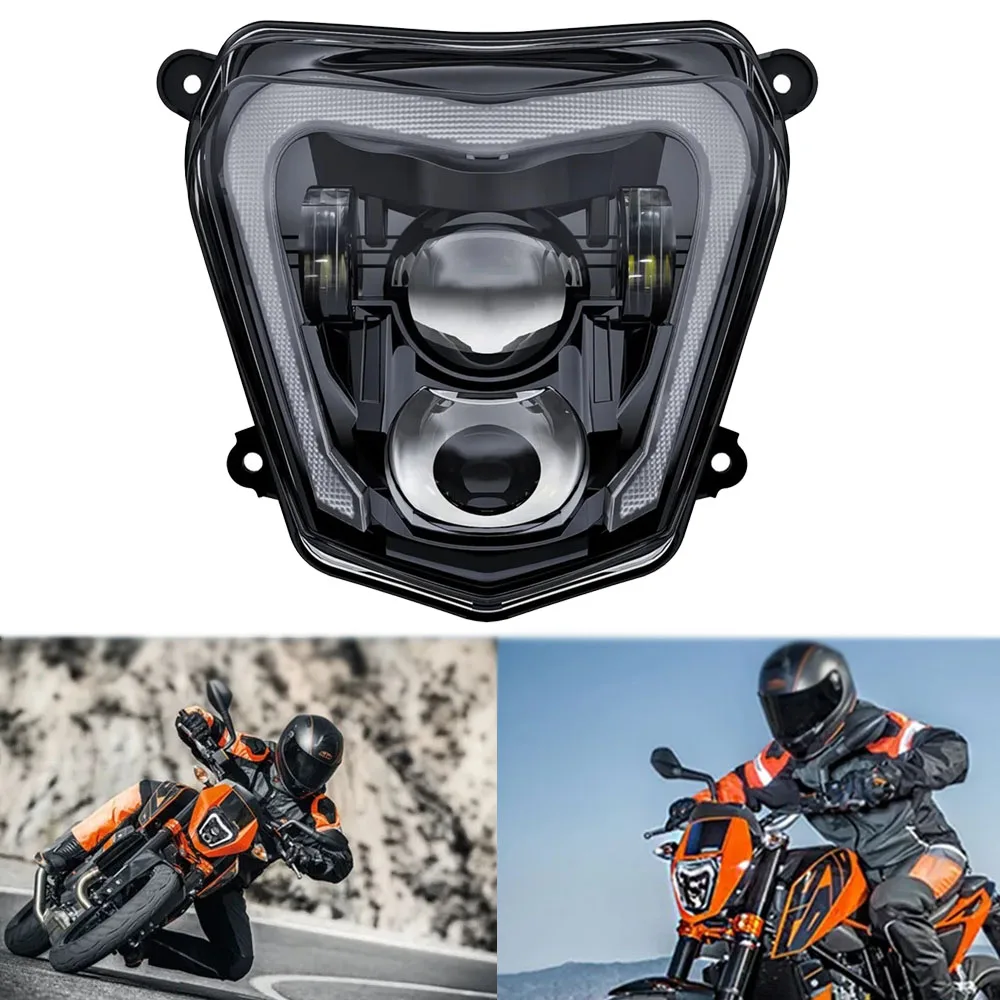 Per Ktm Duke 690 2012-2019 E Ktm Duke 690R 2013-2017 Faro Anteriore Con Drl High Low Beam Faro Moto Luce Led Moto