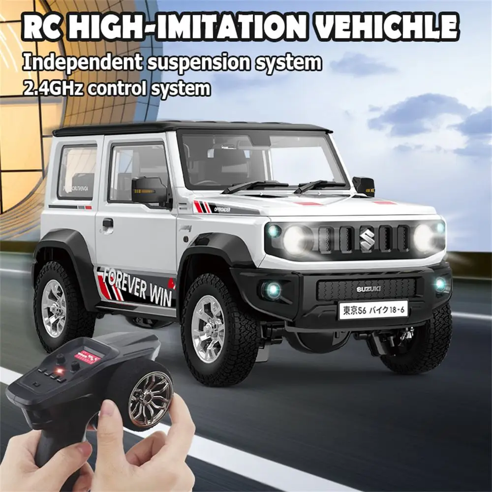 Hg Hg4-53 Trasped 1/16 2.4G 4Wd Rc Auto Per Suzuki Jimny Rock Crawler Led Luce Suono Simulato Camion Da Arrampicata Fuoristrada Modello Rtr
