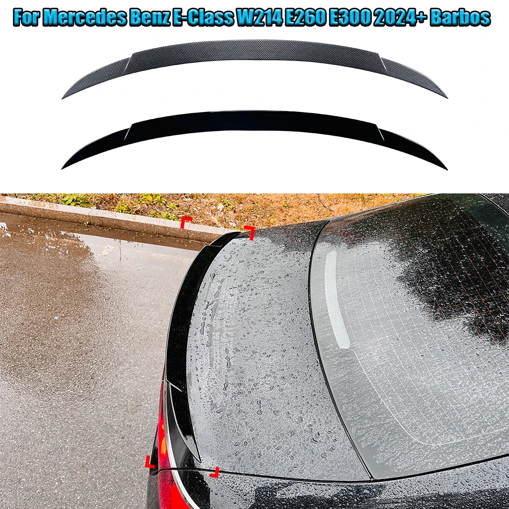 Per Mercedes Benz Classe E W214 E260 E300 2024 + Barbos Tipo Ali Di Coda Per Auto Spoiler A Vento Fisso Ala Posteriore Accessorio Per Ala Del Vento Fi