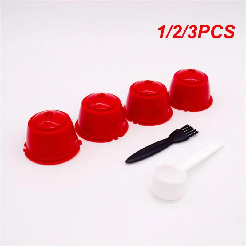 1/2/3 Pz Tazza Filtro Capsula Caffè Riutilizzabile Per Nescafe Dolce Gusto Tappi Riutilizzabili Cucchiaio Pennello Cestini Filtro