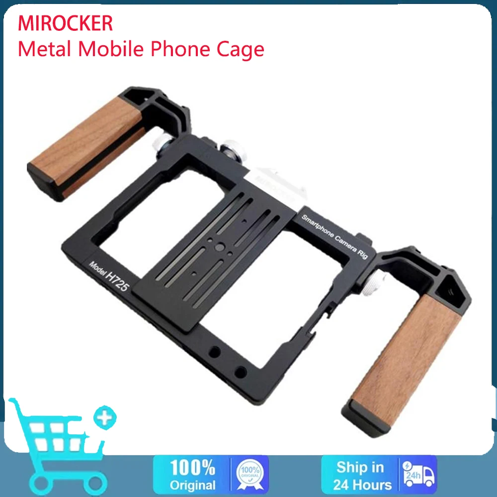 Mirocker Smartphone Gabbia In Metallo Per Iphone 15 14 13 Pro Max Huawei Xiaomi Maniglia Per Smartphone Grip Phone Vlog Video