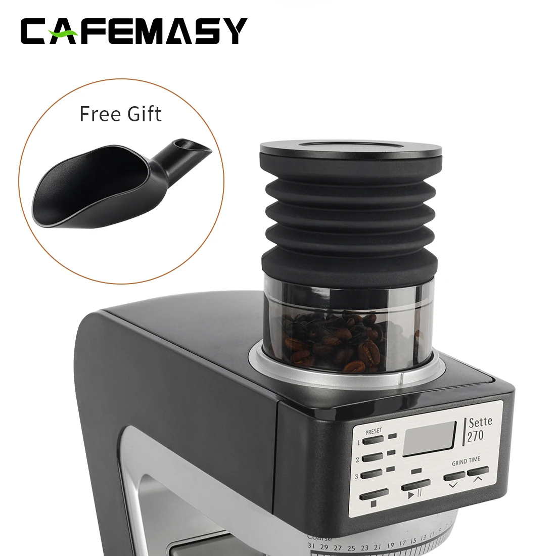 Macinacaffè In Grani Tramoggia Monodose Per Baratza Sett 270/30 Soffietto In Silicone Con Base Per Pc Grinder Bin Che Soffia Strumento Pulito
