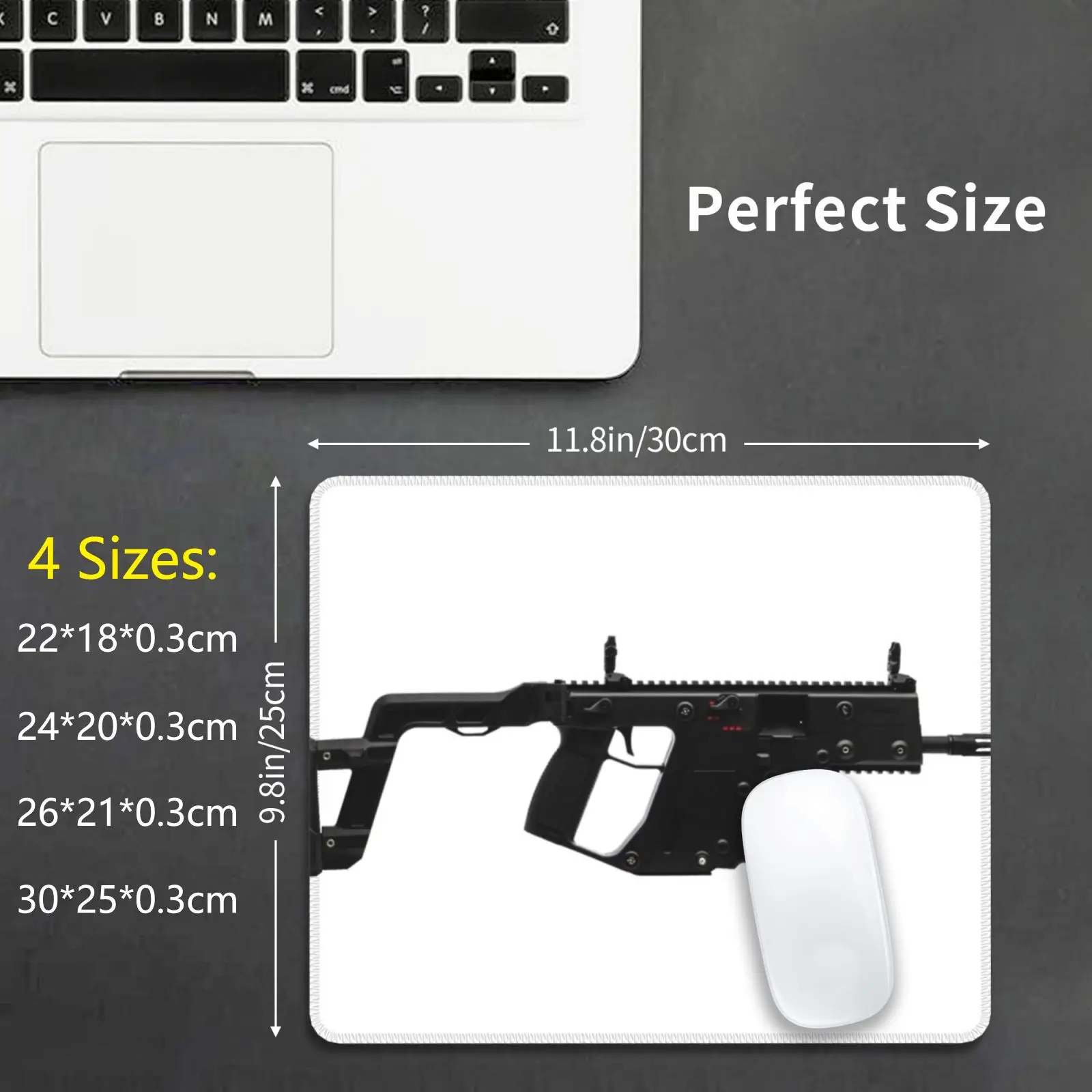 Kriss Vector Submachine Gun Mouse Pad Stampa Fai Da Te Kriss Vector Submachine Fucile Arma Da Fuoco Pistola Kriss