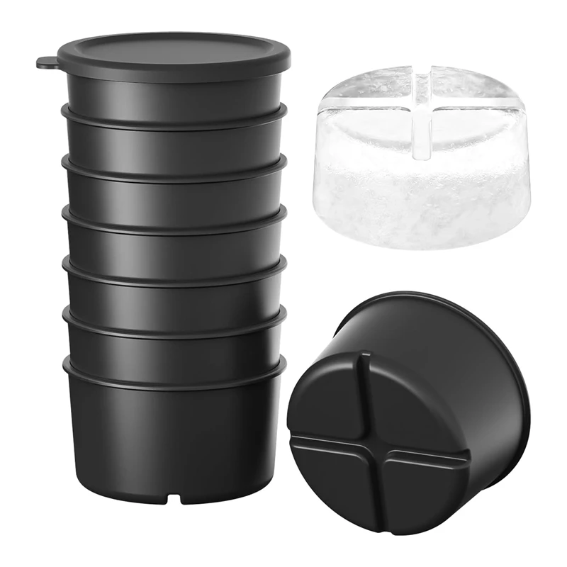 Accessorio Per Stampi Per Ghiaccio Da 8 Pezzi Per Attacco Per Ghiaccio Da Barba Kitchenaid, Stampi Per Ghiaccio In Plastica Riutilizzabili Con Coperch