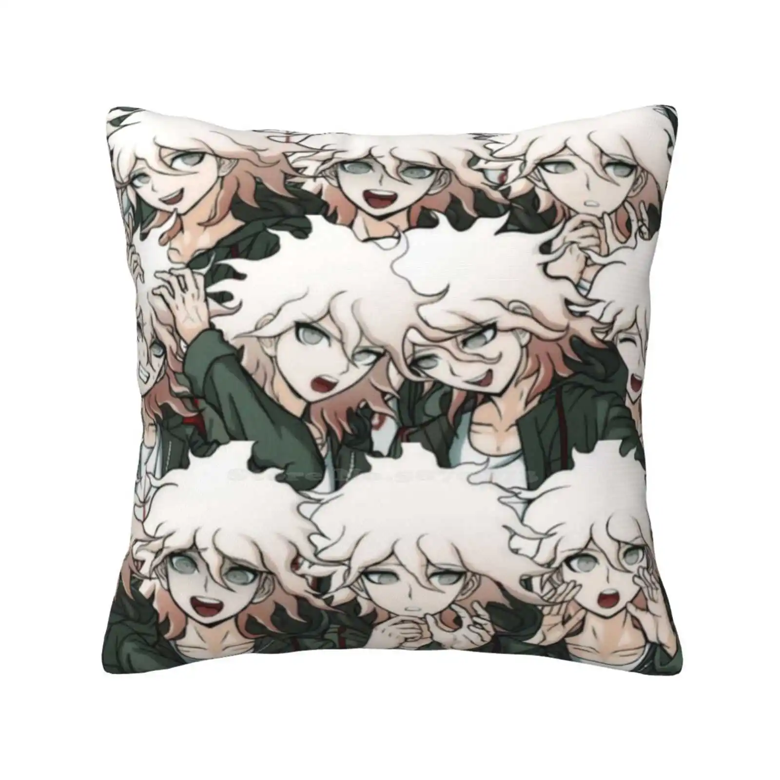 Nagito Komaeda Federa Per Cuscino Nagito Komaeda Lucky Student Ultimate Disperse Class 77 B Danganronpa Sprites